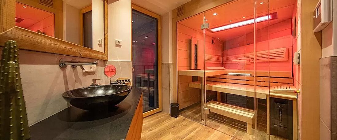 Apartment verfügt über eine Sauna